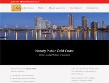 Tablet Screenshot of notarygoldcoast.com